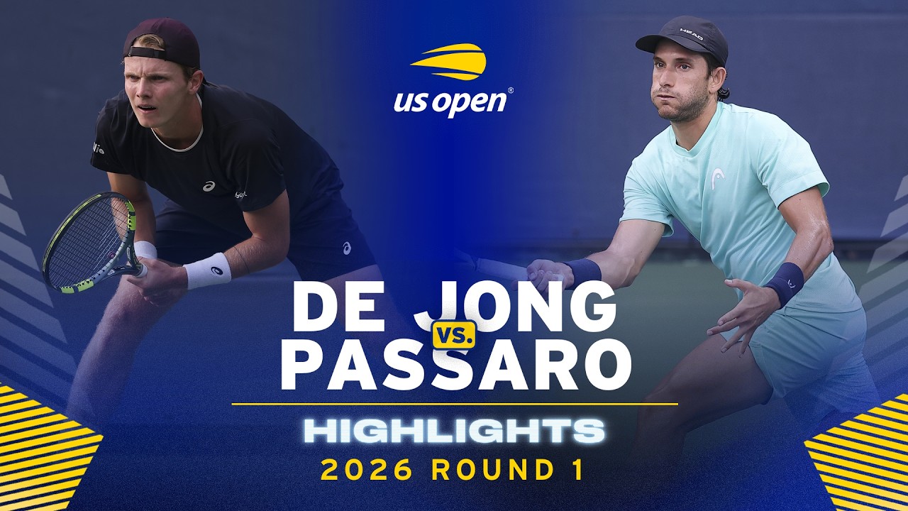 Jesper de Jong vs. Francesco Passaro Highlights | 2026 US Open Round 1