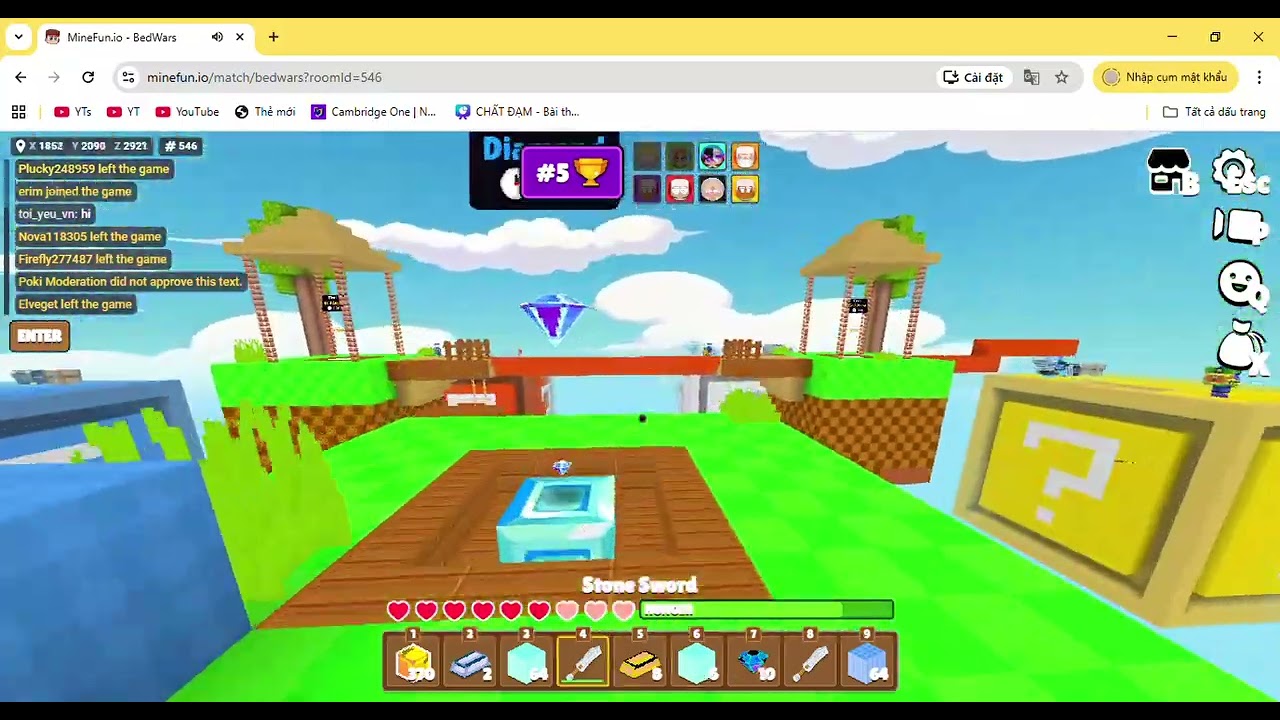 MineFun io bedwar#1
