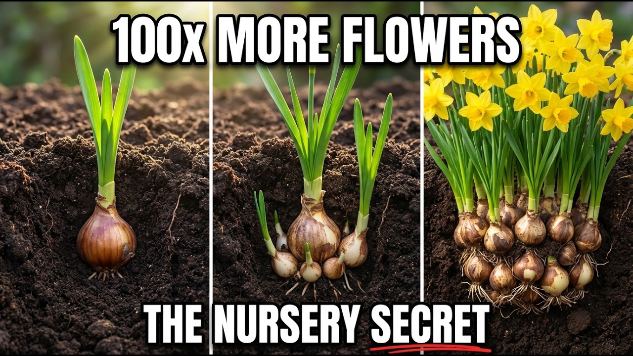 Plant Your Spring Flowers This Way and They Self Multiply