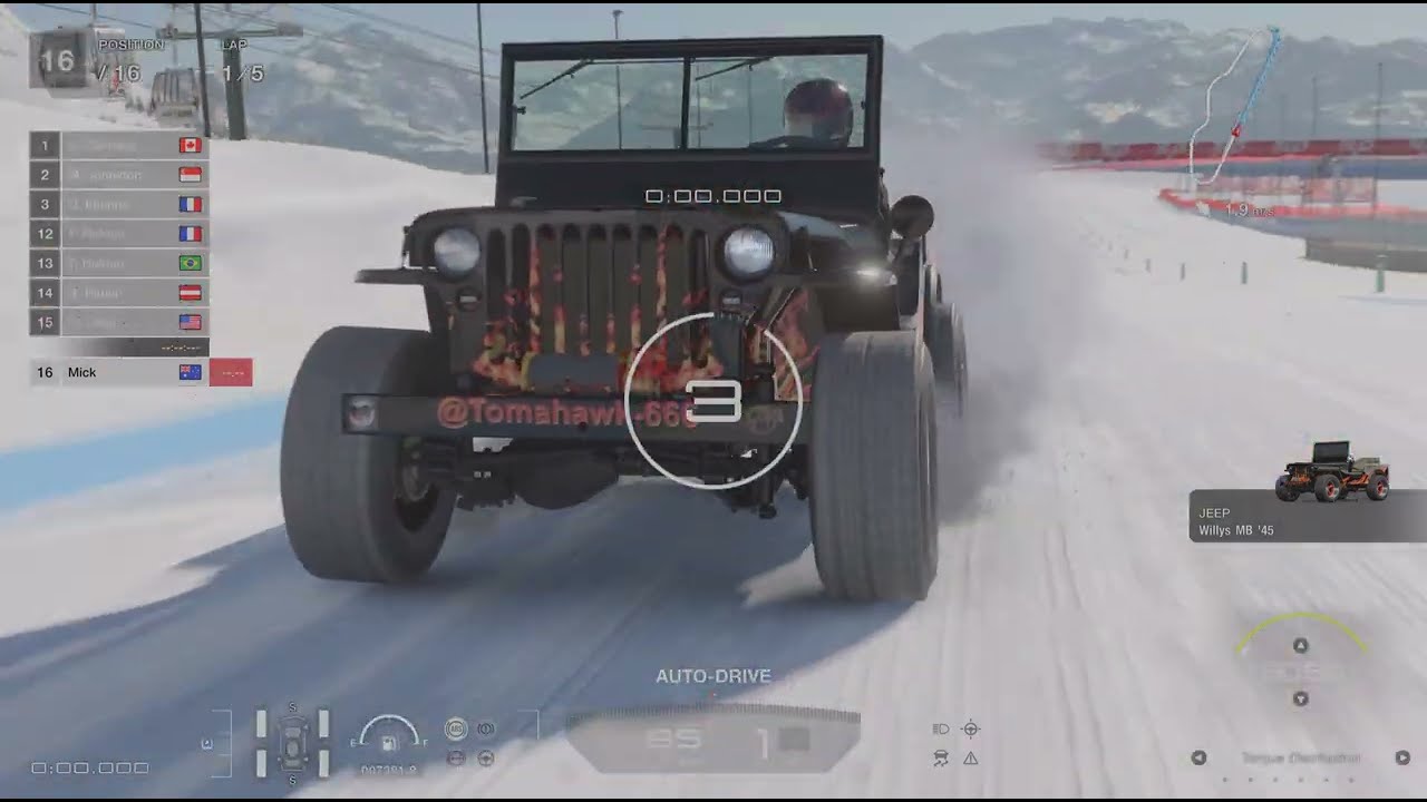 Though slightly smaller in the cold weather, my Willy is just as fast in the snow