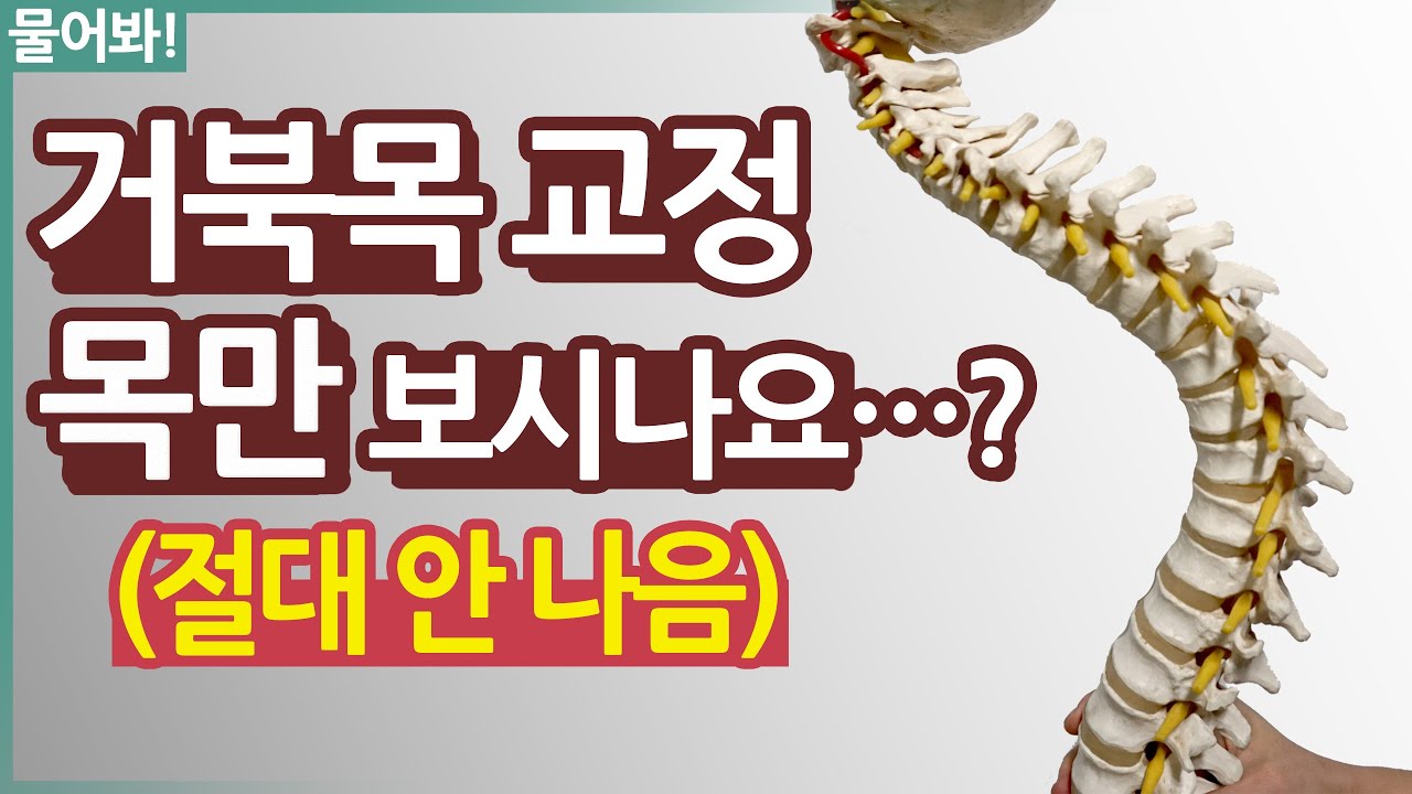 거북목 교정할 때 목만 보신다고요…? 절대 안 낫습니다!