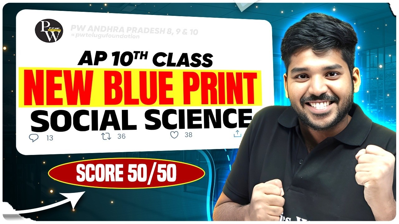 AP 10th Class Social Science New Blueprint 2026 | Complete Marks Distribution