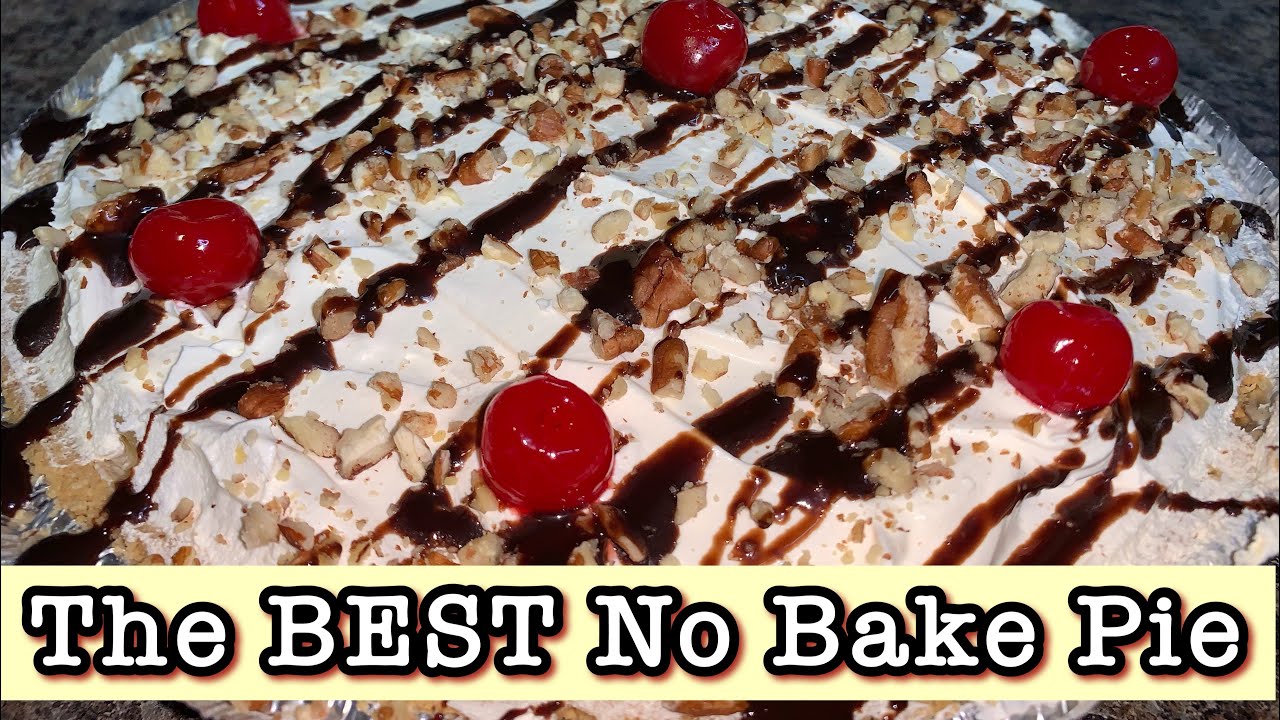 No Bake Banana Split Pie