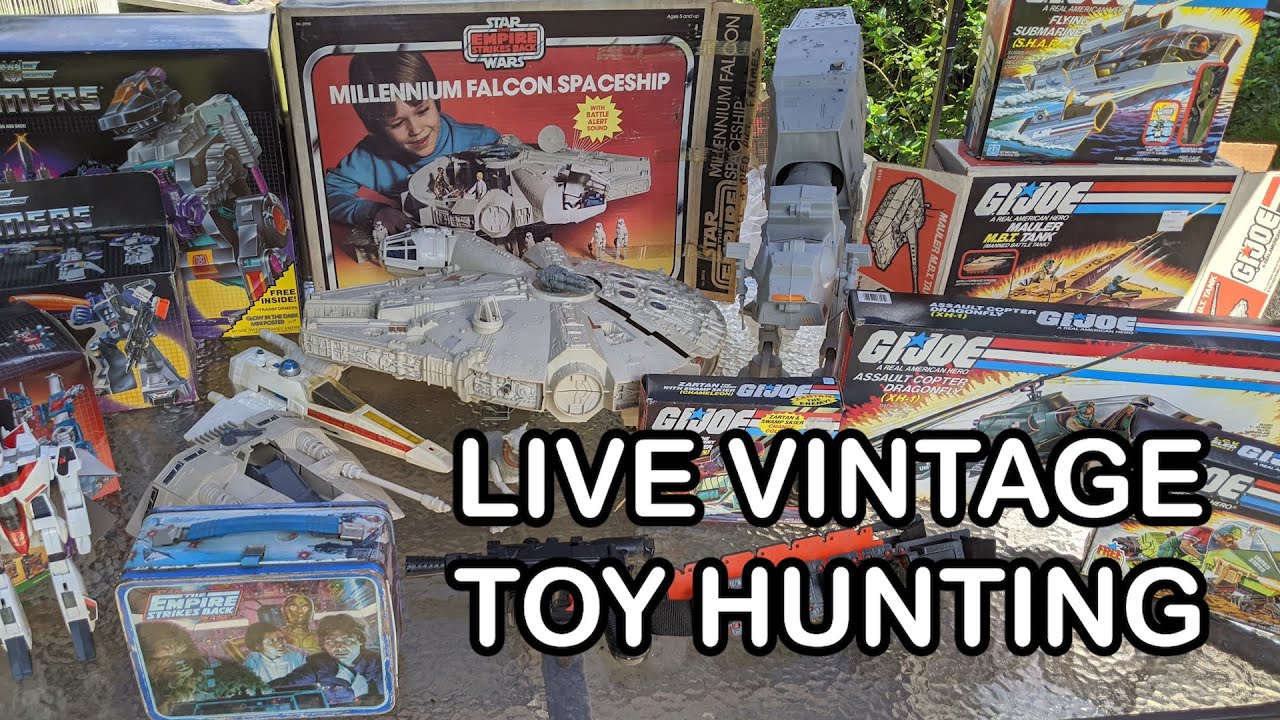 Live Vintage Toy Hunting - Buying a Childhood Collection - Star Wars, Transformers, GI Joe Haul
