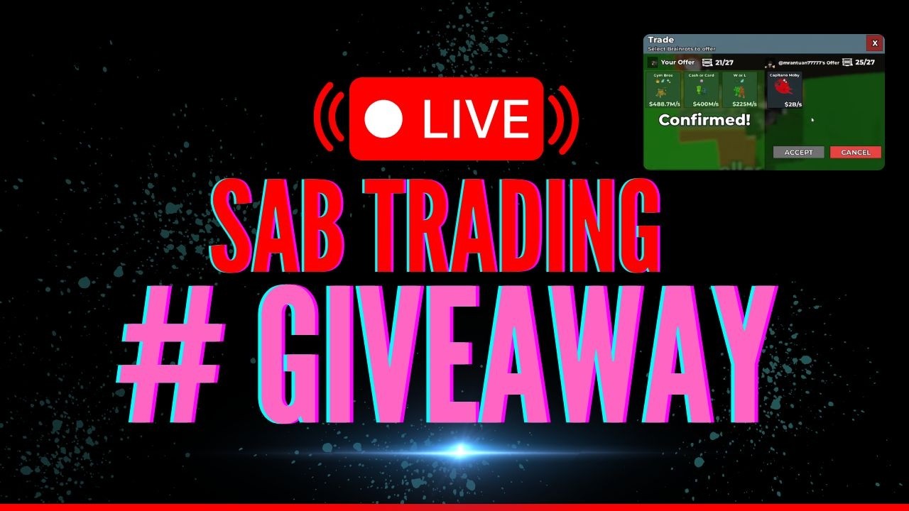 🔴LIVE🔴Live SAB Trading +PVP #stealabrainrot #giveaway #roblox #pvp #sab #sabtrading #gaming