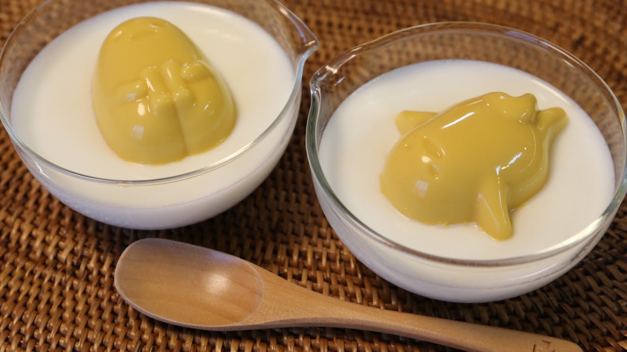 Gudetama Mango and Almond Jelly Pudding ～ ぐでたま マンゴープリン 杏仁豆腐