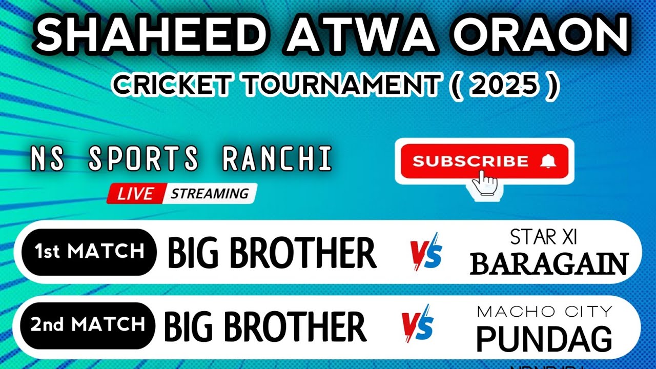 ⭐ XI BARAGAIN VS B BROTHER /2nd B BROTHER VS  PUNDAG / SAHEED ATWA ORAO CT 2025 MANDAR / NS SPORTS R