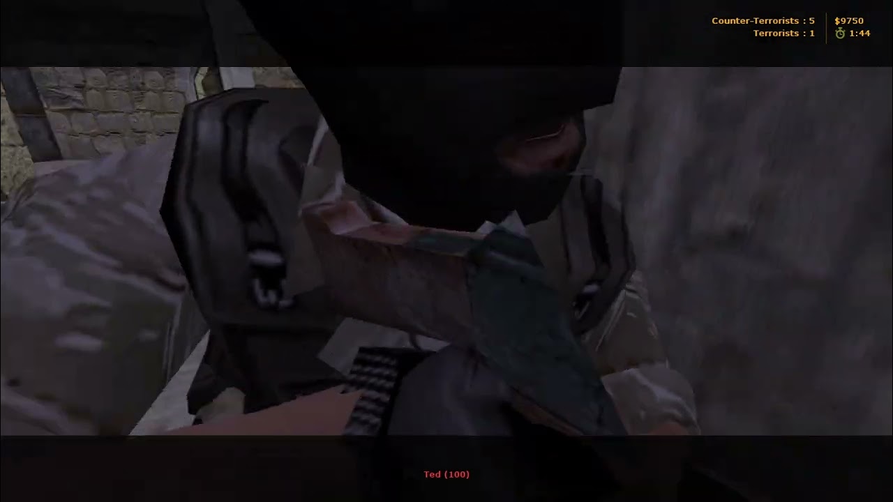 CS Condition Zero Cbble Stone, against hard bot 15 round match as a CT force.