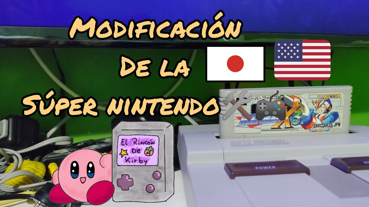 Como Modificación la Super Nintendo para juegos  japoneses y americanos