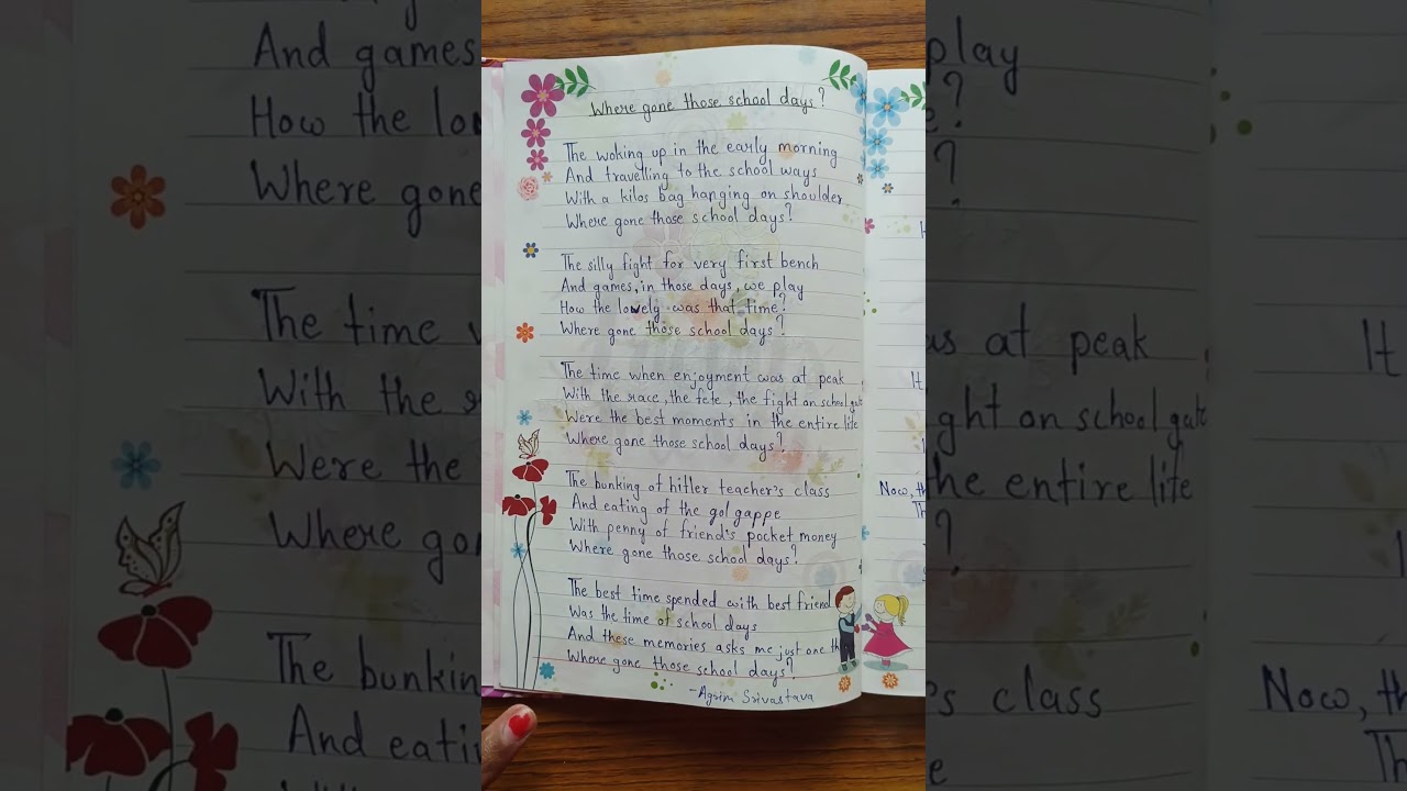 where gone those school days..🥹🥹 poetry#feeling #missing