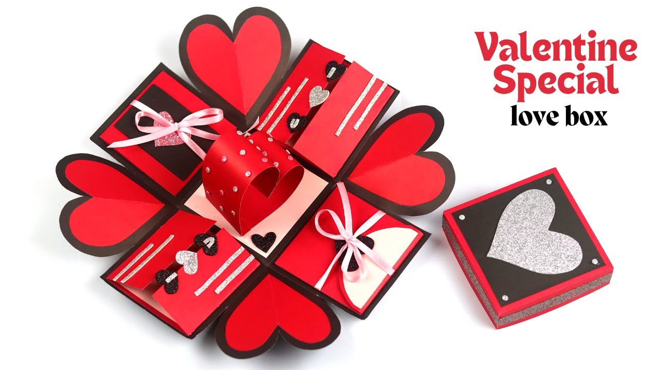 DIY Valentine's Day Explosion Box for Boyfriend❤️ Gift for Anniversary/ Birthday | Love Box
