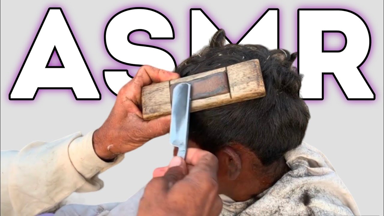 ASMR Fast Hair Cutting & Shaving With Barber Old [ASMR]