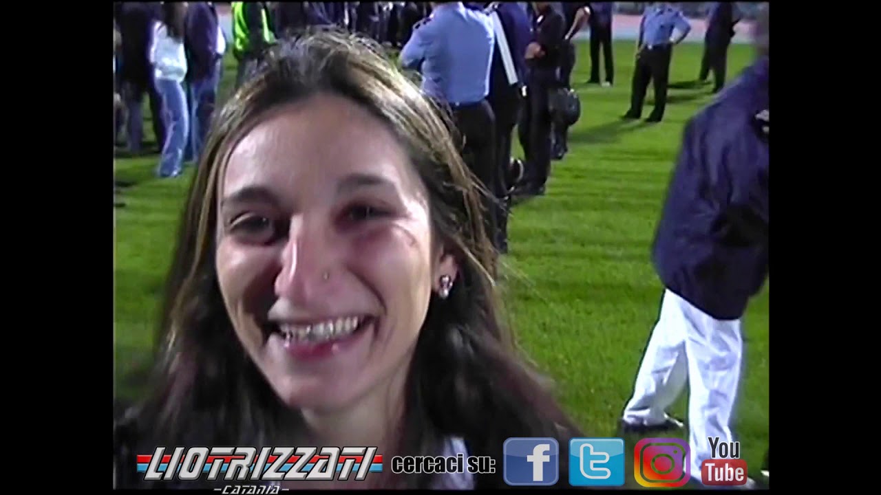 Festa al Massimino dopo la conquista della Serie B 2001/2002