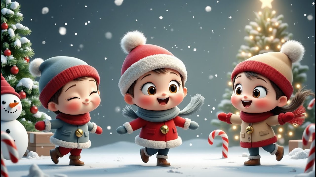 Santa and Kids Christmas Fun 🎅 | Kids Christmas Song | Sing Along Holiday Music | KidsLearn Rhymes