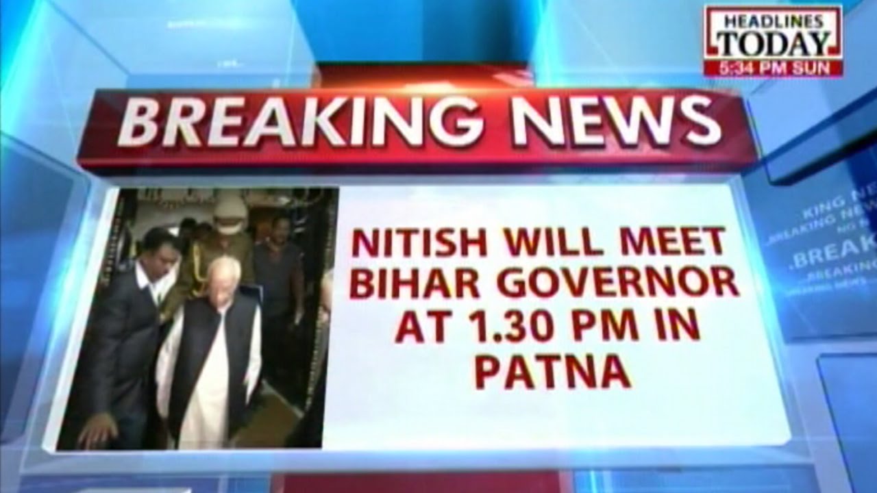 Bihar: Nitish Kumar to meet Guv at Raj Bhavan