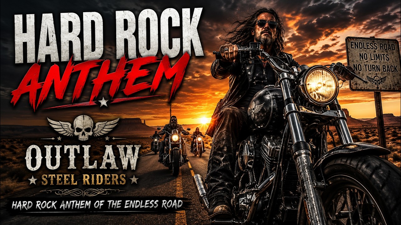 Hard Rock Anthem 🔥 Outlaw Steel Riders | Hard Rock Anthem of the Endless Road