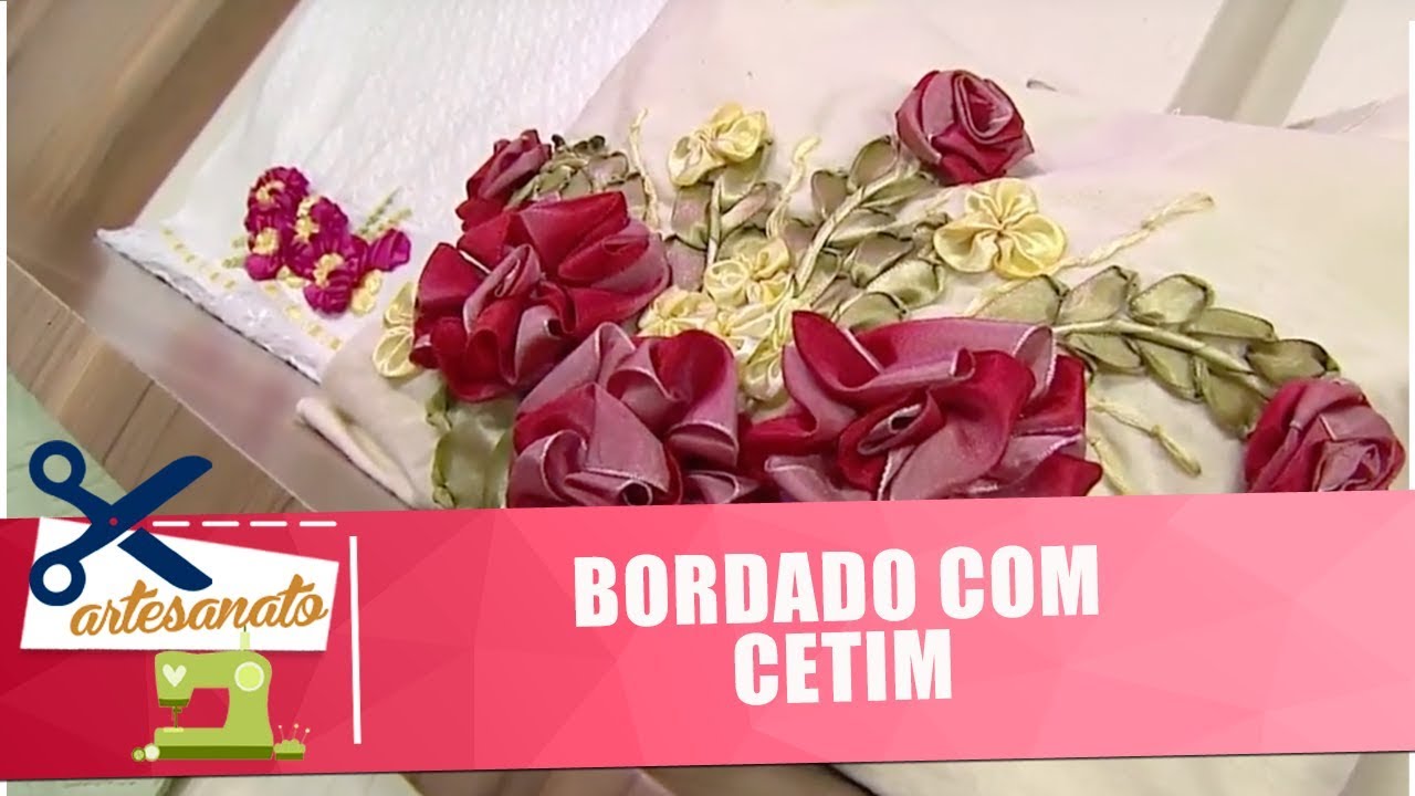 Aprenda a fazer lindos bordados com fita de cetim - Vida Melhor - 25/07/18