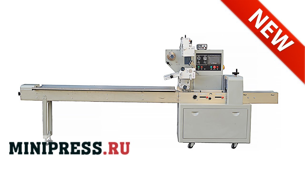 🔥Verpackungsmaschine in Packungen mit Flow Pack PU-420 Minipress.ru