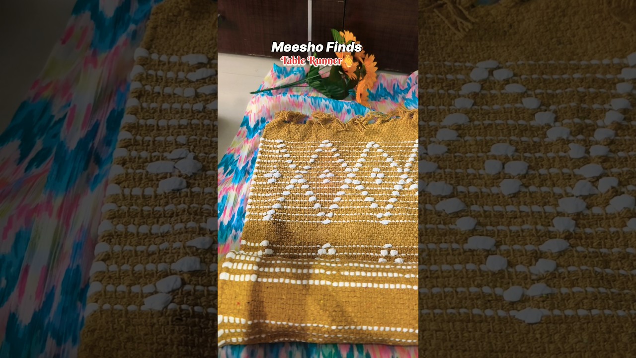 Table Runner#shorts#youtubeshorts#ytshorts#meesho#meeshofinds#meeshohaul#meeshoshopping#delishus