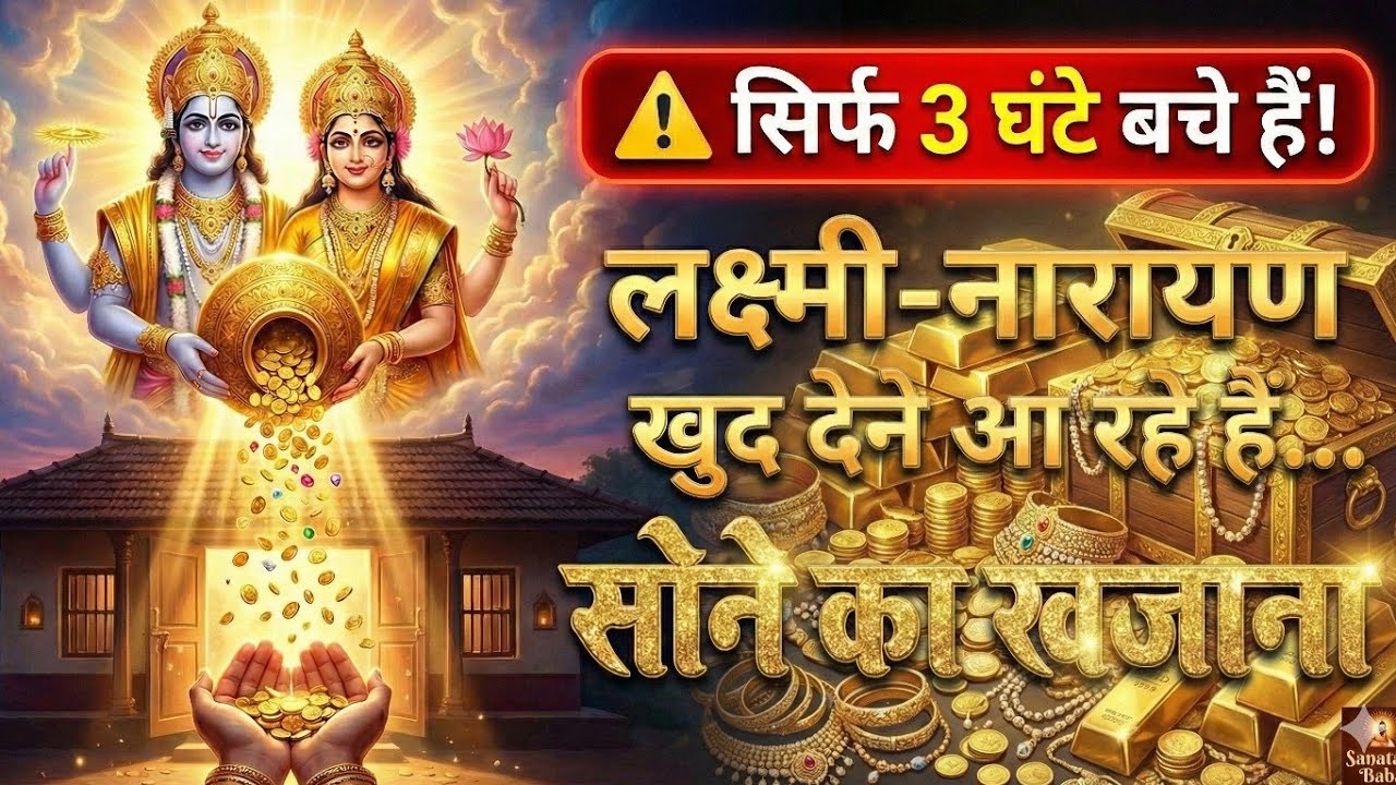 सिर्फ 3 घंटे बचे है लक्ष्मी नारायण खुद देने आ रहे है सोने का खजाना @SANATANIBABA-s1p 