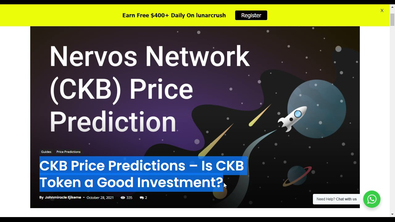 CKB Price Predictions &ndash; Is CKB Token a Good Investment?