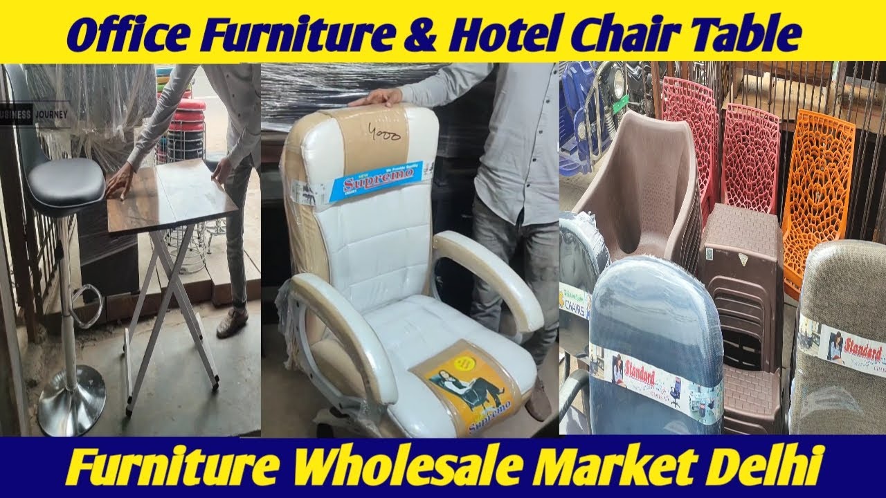 Office के लिए Chair - Computer Table मिलेगा यहाँ | Furniture Wholesale Market Delhi | Shastri Park