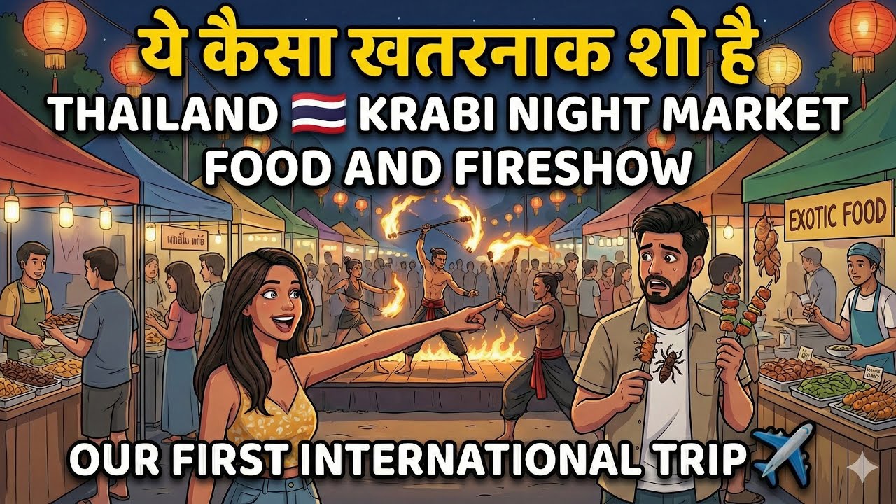 Ao Nang Night Market 😍 | Krabi Nightlife & Thai Street Food | Travel Vlog Part 4