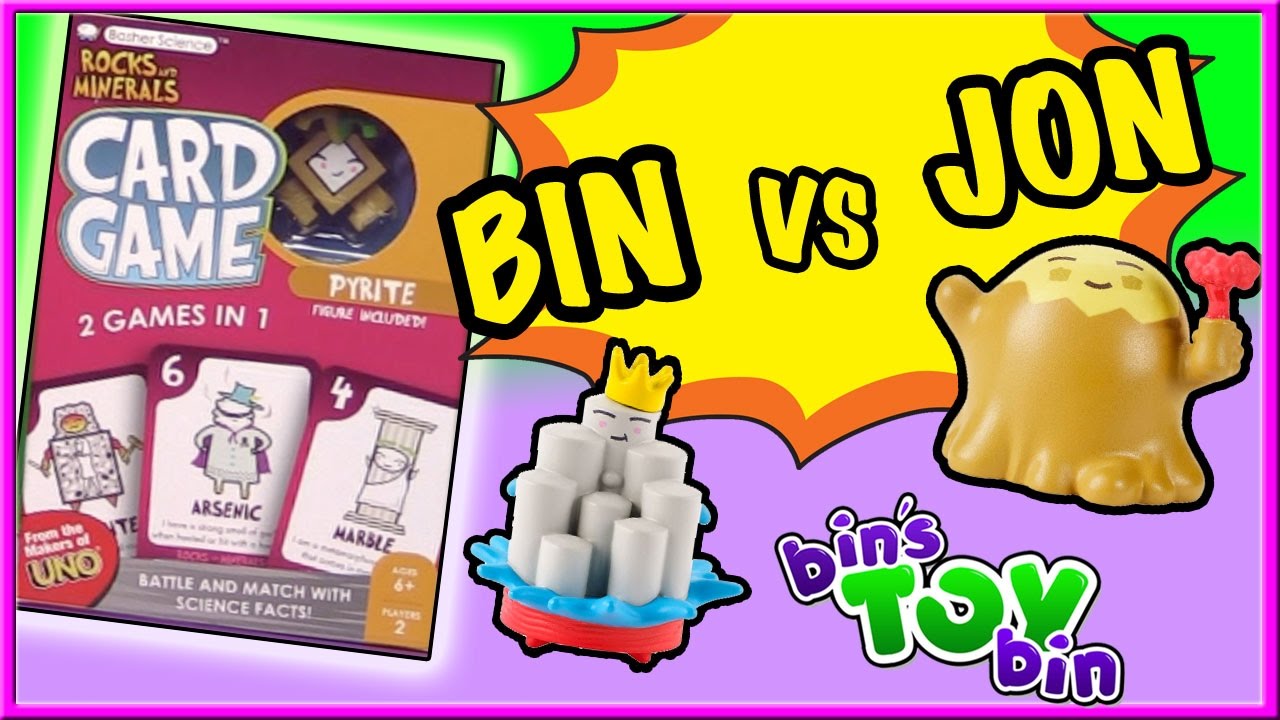 BIN VS. JON - Basher Science Rocks and Minerals Card Game