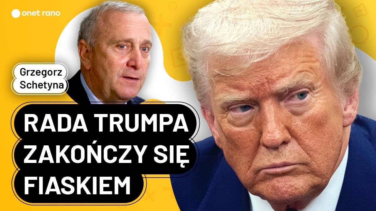 Schetyna: Rada Pokoju zaczęła się w Davos i w Davos się zakończyła I Onet Rano.