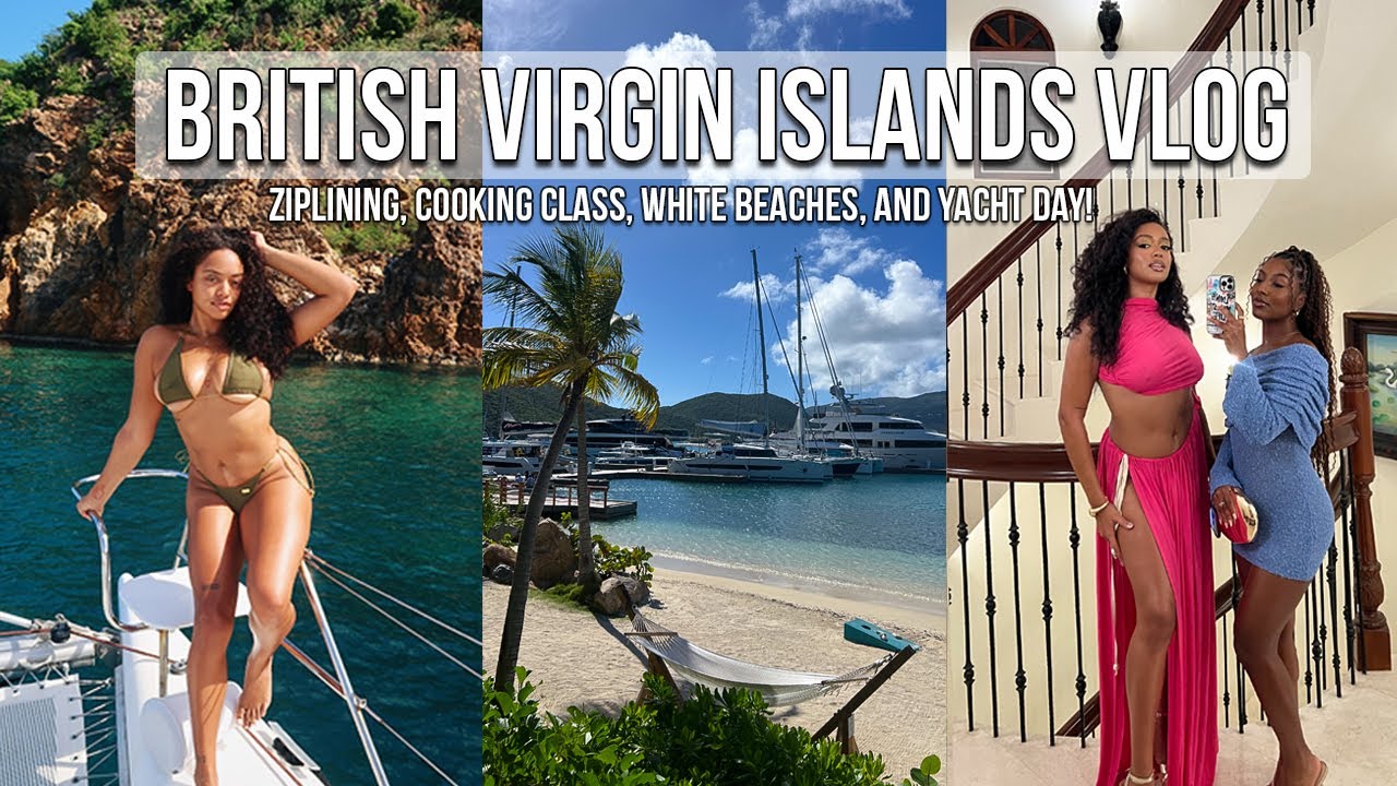 BRITISH VIRGIN ISLANDS TRAVEL VLOG | YACHT DAY + THE BATHS + BILLIONAIRE'S  PLAYGROUND & MORE!
