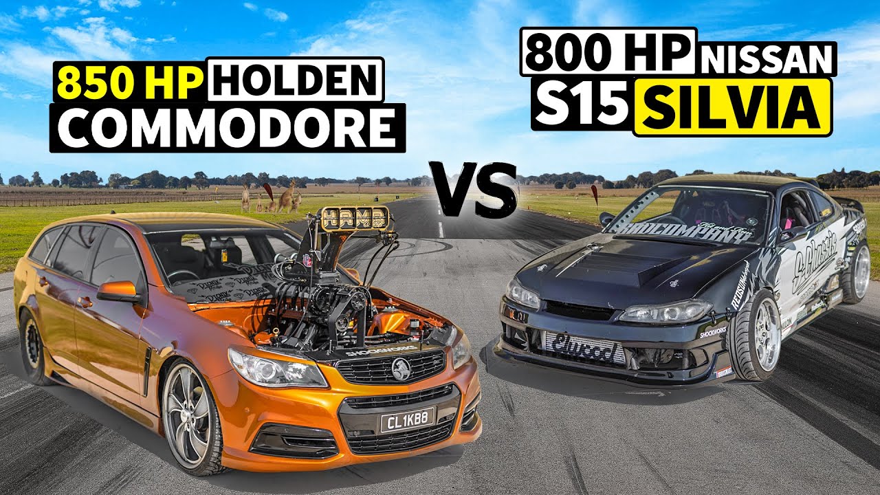 ЭТО против ТОГО в Австралии! 850-сильный Burnout Monster против 800-сильного Pro Drift S15 Silvia