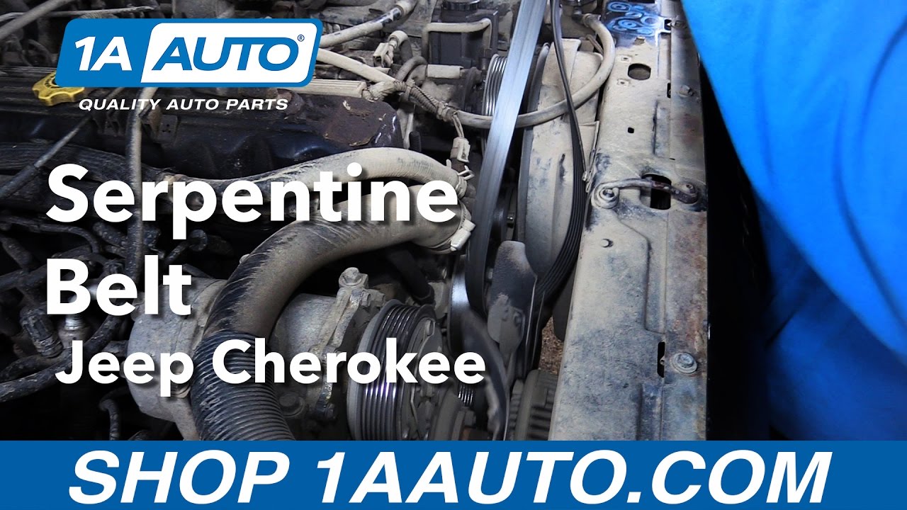 How to Replace Serpentine Belt 96-99 Jeep Cherokee