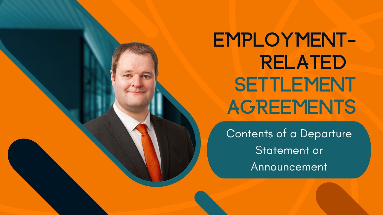What’s in an Employment-Related Departure Statement 📃 or Announcement? 📣 