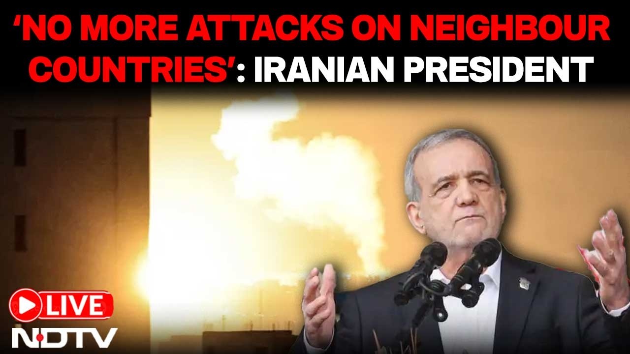 Iran War News LIVE Updates | Iran President Says Neighbouring Countries Will No Longer Be Attacked