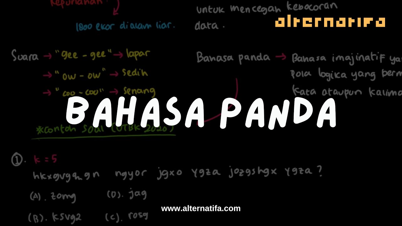 Penalaran Umum: Bahasa Panda | Skolastik | Alternatifa
