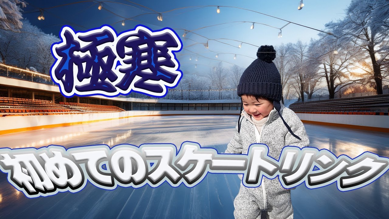 【極寒スケート】野外のスケートリンクで遊んできた！