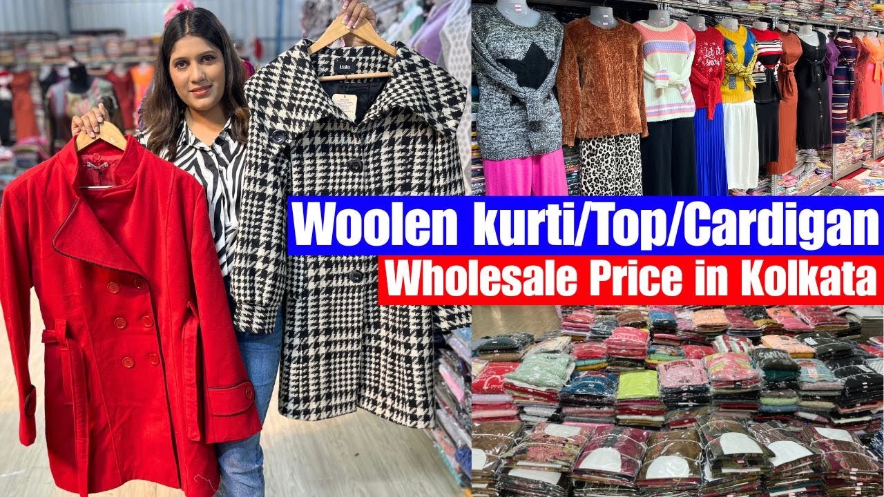Woolen Kurti/ Tops/ Cardigan Wholesale Price in Kolkata | NMD & FW Wholesale Kurti Shop in Birati