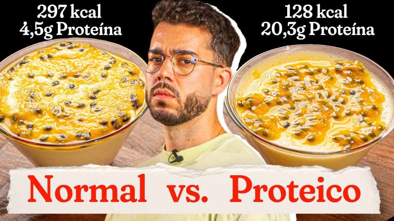 Mousse de maracujá - clássica ou a fit?