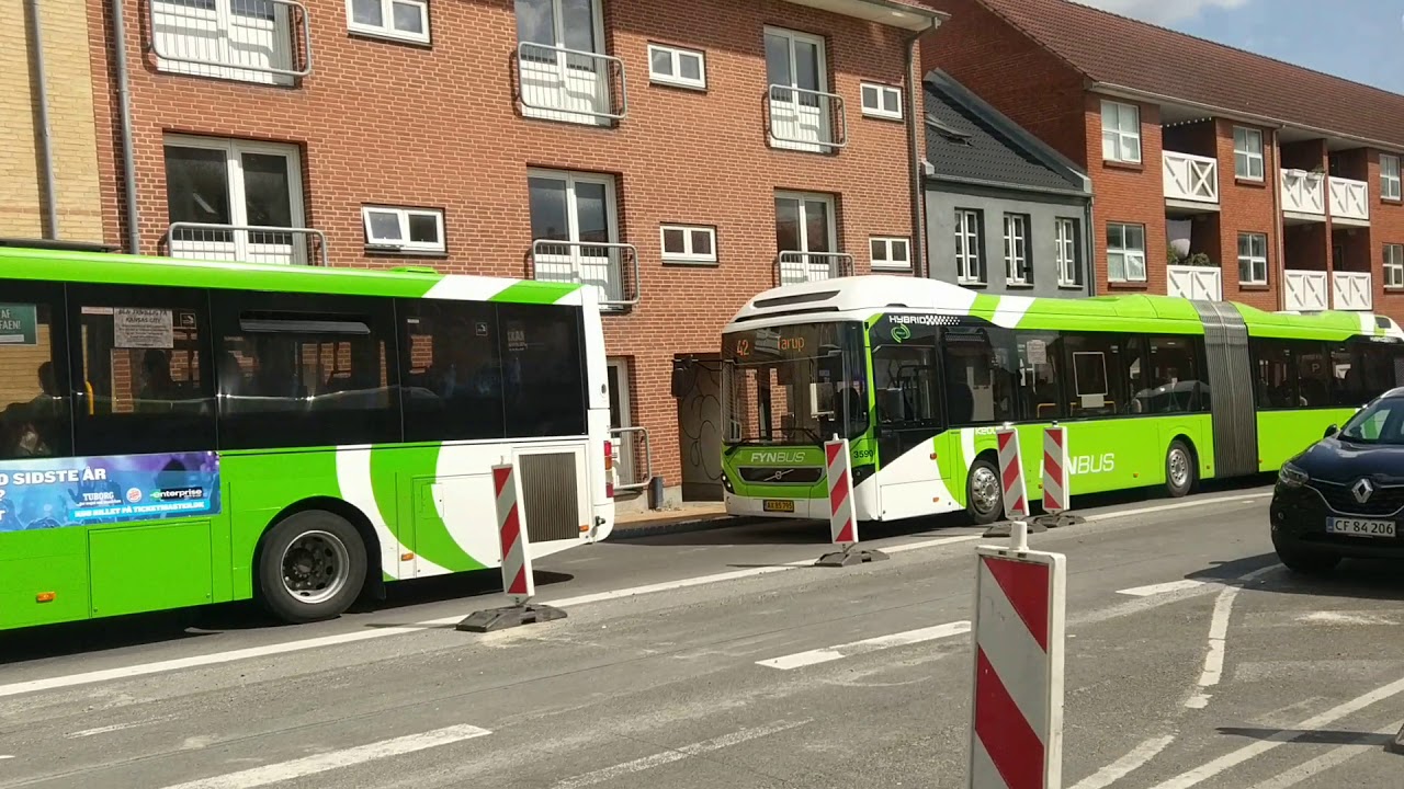 Volvo 7900 Hybrid Joint Bus @ Denmark Odense City Route 41 to SDU