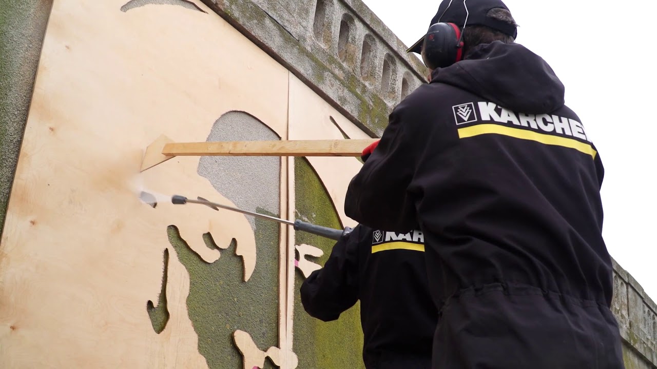 Kärcher Reverse Graffiti (Frankreich)