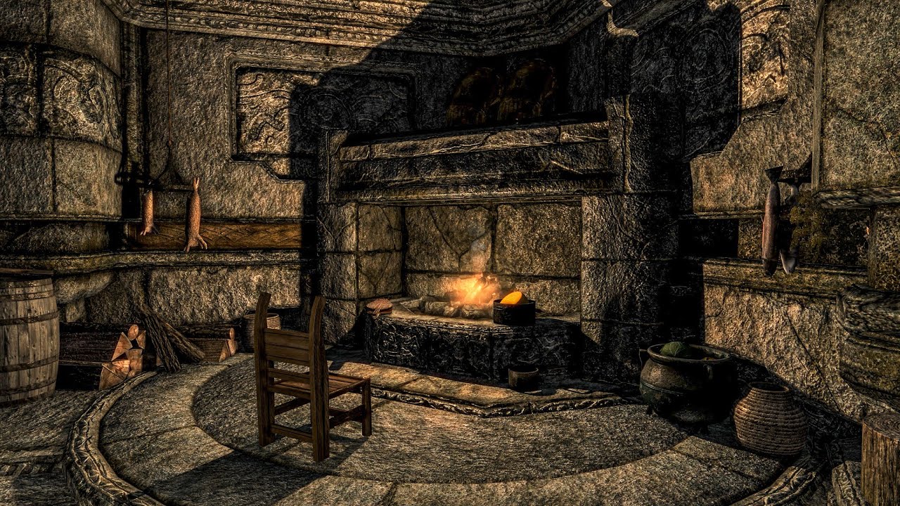 Skyrim Ambience and Epic Music 1 HOUR 4K