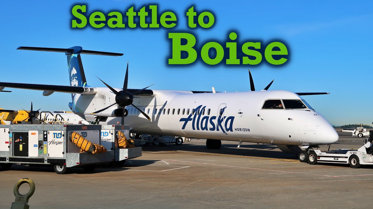 Full Flight: Alaska Horizon Dash 8 Q400 Seattle to Boise (SEA-BOI)