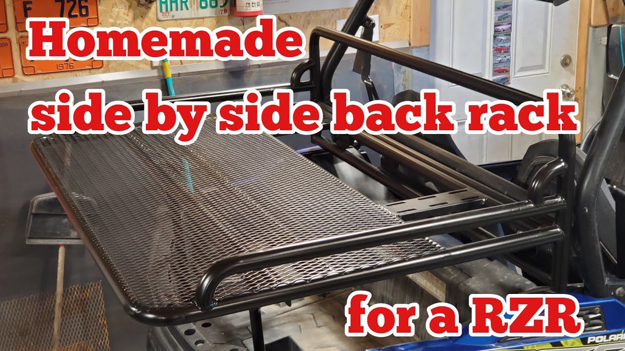 Homemade side by side back rack for a RZR
