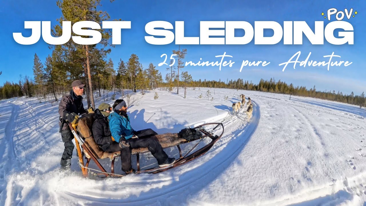 Husky Dog Sledding in Lapland | Cinematic 4K Winter Adventure