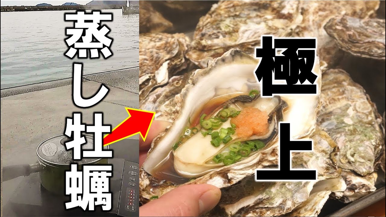 【絶品】極寒の海で牡蠣を食す。軽自動車でドライブアウトドア！ポータブル電源でカキを料理する