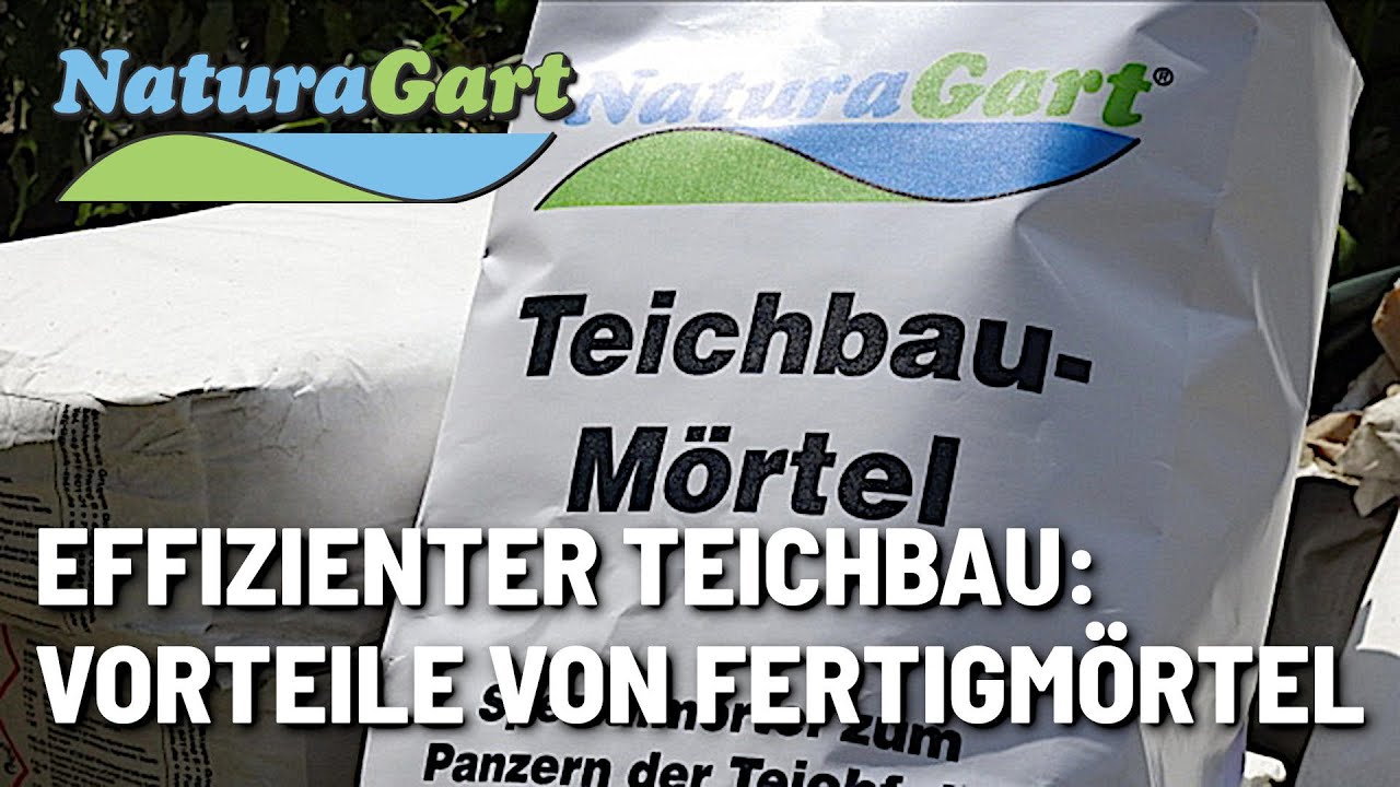 Teiche dauerhaft bauen, Teil 4: Einsatz von Teichbau-Mörtel