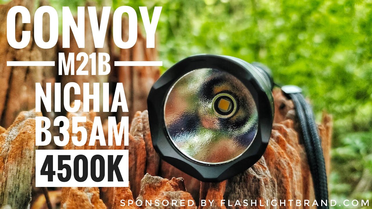 Convoy M21B, Nichia B35AM, 4500k, High CRI, 1500 lumens