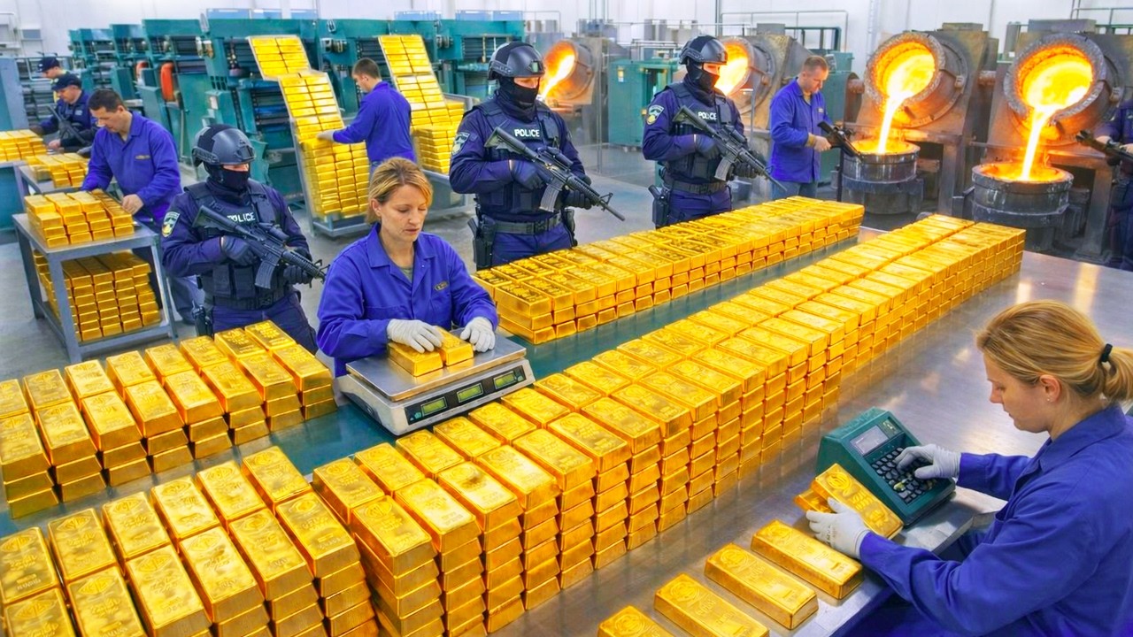 Como o Ouro 24K é Feito | Assim o Ouro Puro é Extraído das Minas 🥇