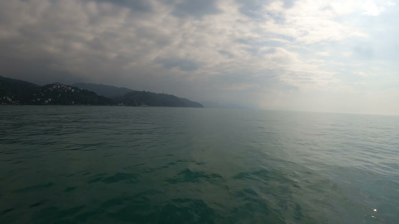 [99] Nice marine journey &Ccedil;ayeli-Rize, Turkey 4K video,  Part-7 (Cloudy weather)