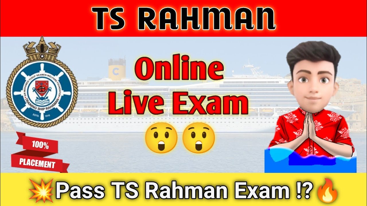 TS RAHMAN full live & online Entrance Exam for Gp Rating  || Skylar Rohit